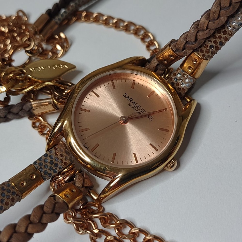 Untested Sara Designs New York Long Wrap Watch